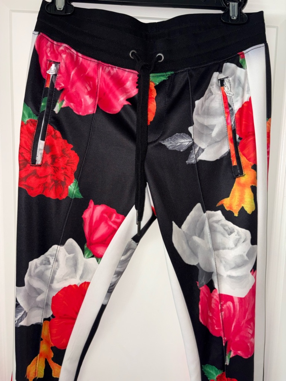 PAM & GELA Floral Print Track Cigarette Pant Size P/Small - Picture 3 of 13